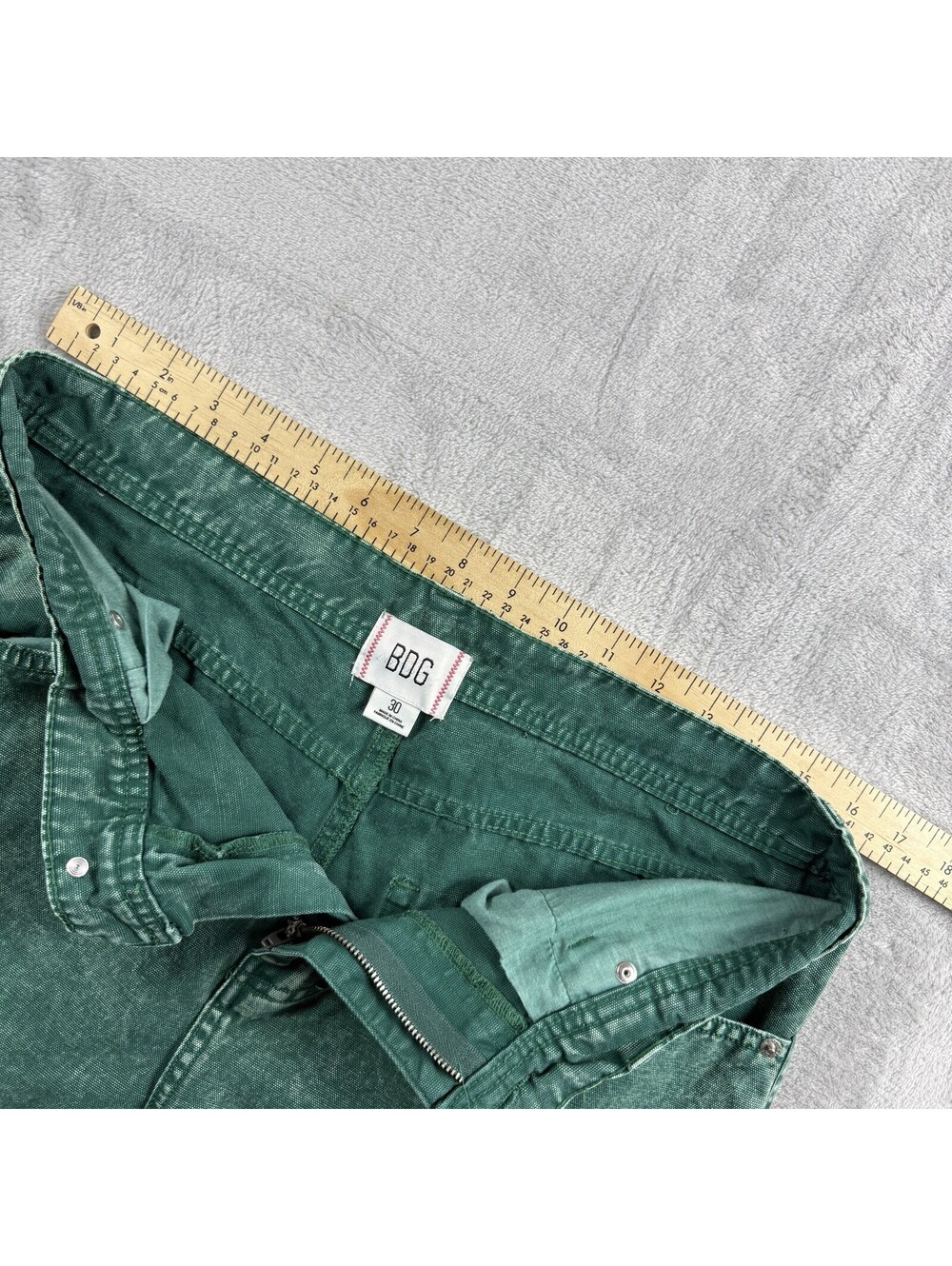 BDG Urban Outfitters Green Wash Straight Leg Jeans Size 30 Y2K Baggy Boyfriend - Picture 6 of 8